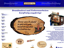 Tablet Screenshot of brandmalerei-online.de